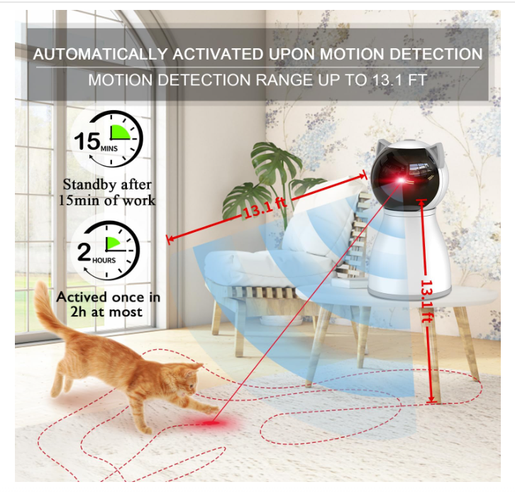 Premium Automatic Rotating Multi-Laser Cat Toy Tower