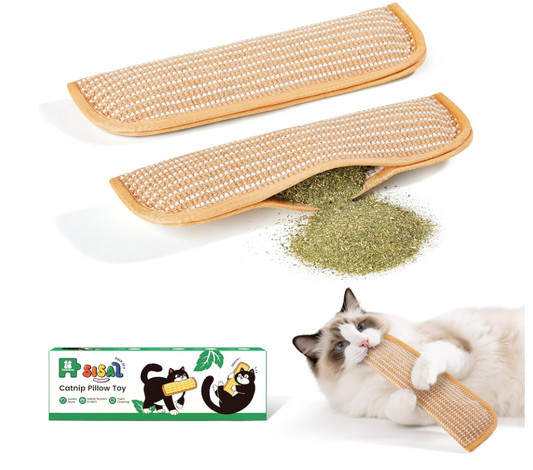 Potaroma Interactive Catnip Scratch & Chew Toys (2pc)
