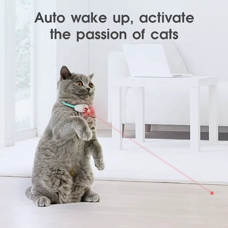 Sample Available New Arrival Funny Interactive Chasing Laser Cat Toy Self Entertainment Amusing Cat Laser Collar